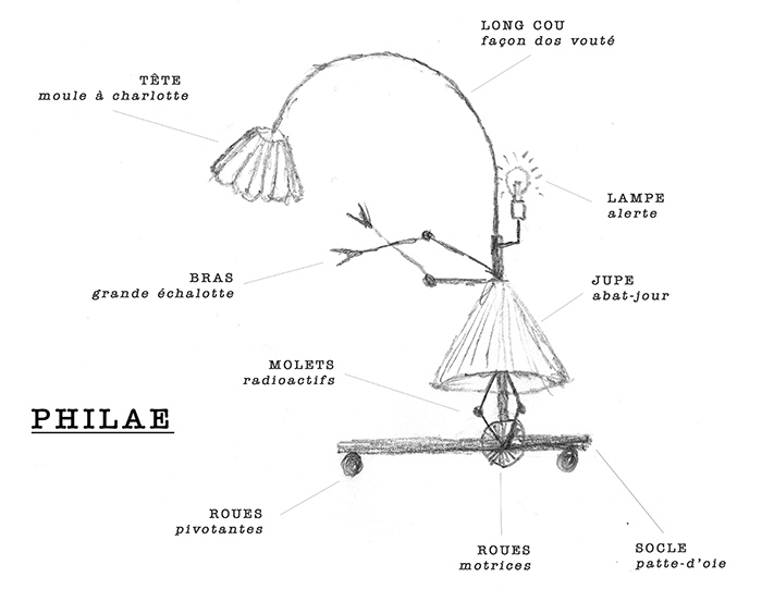 Philae, la lampe-robot