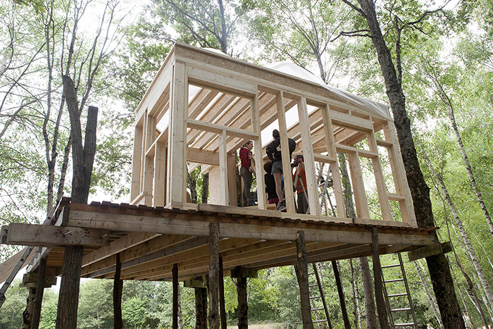 Le Refuge Perché // Construction, Florent Burgevin